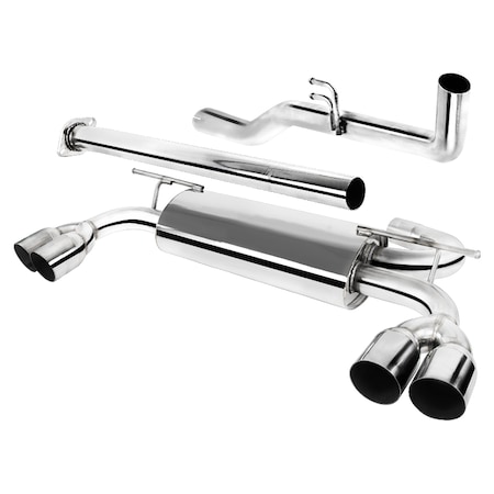 Spec-D Tuning 09-14 Hyundai Genesis Stainless Steel Catback Exhaust MFCAT2-GEN092